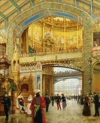 Die zentrale Kuppel der Weltausstellung von 1889